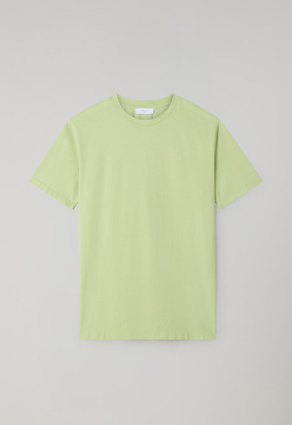 Limongrünes T-Shirt aus Baumwoll-Jersey