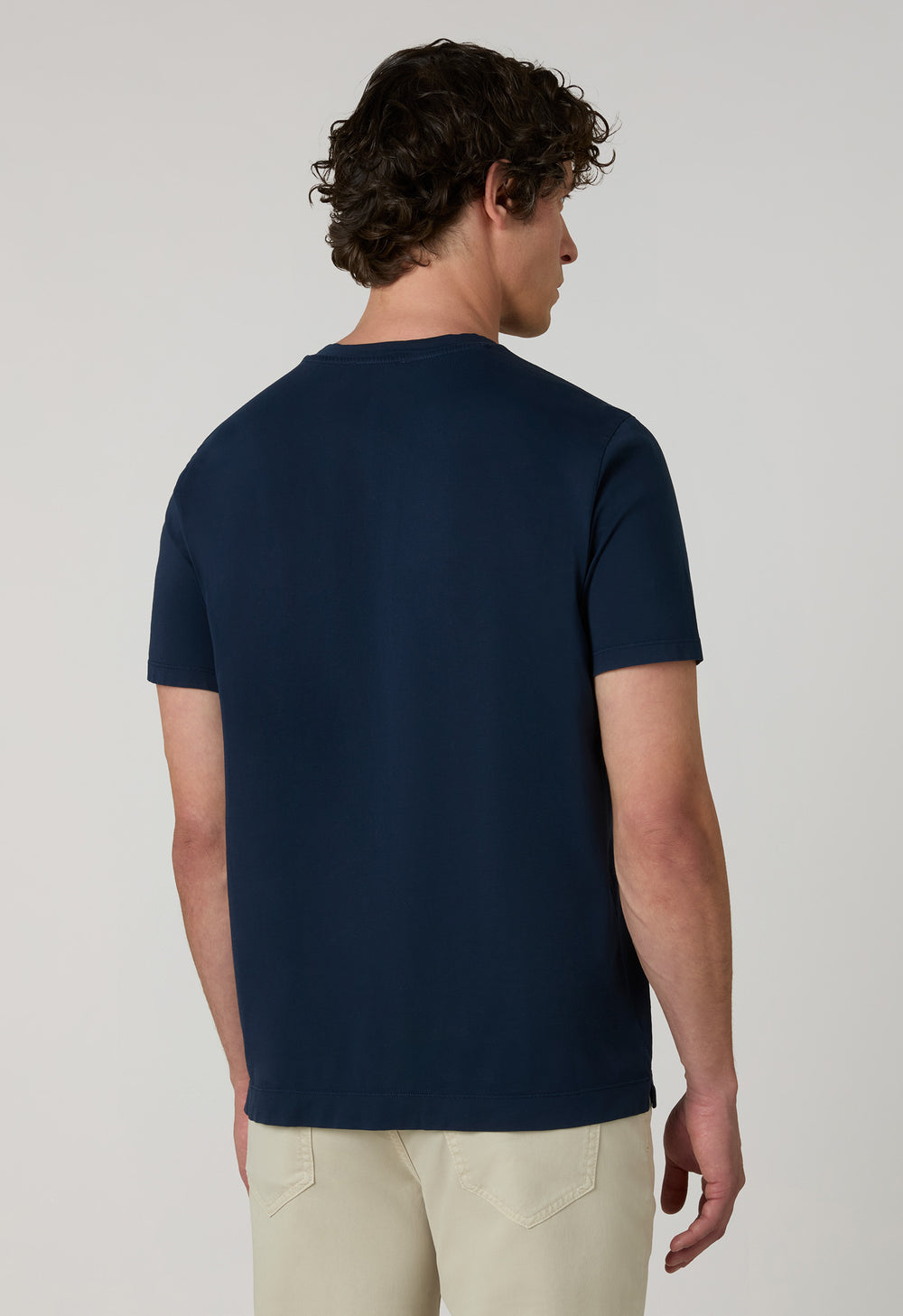 T-Shirt in jersey blu