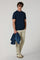 T-Shirt in jersey blu