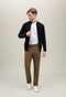Blue Cotton Cashmere knitted Bomber