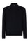 Blue Cotton Cashmere knitted Bomber