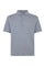 Blaues Gestreiftes Kurzarm-Poloshirt aus Baumwolle