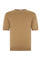 T-Shirt in cotone tinto in capo marrone chiaro
