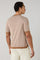 Braunes gestreiftes Baumwoll-T-Shirt