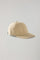 Cappellino da baseball in cotone e lino beige
