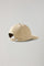 Cappellino da baseball in cotone e lino beige
