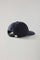 Cappellino da baseball in cotone e lino blu