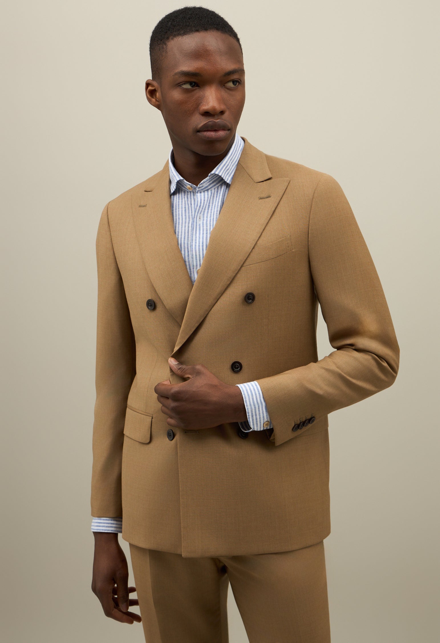 Abito B-Line in lana marrone