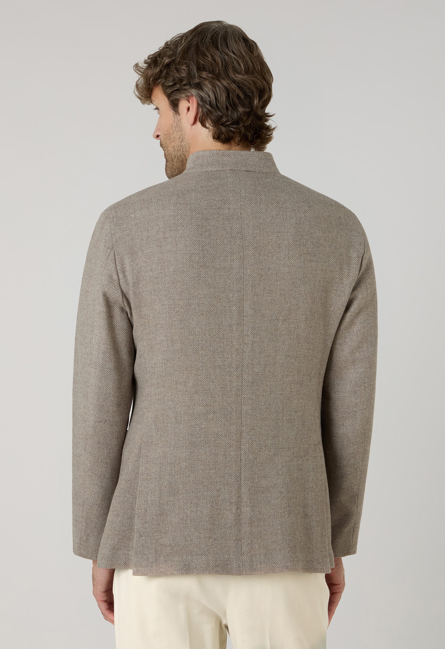 Beige Wool Cashmere soft Gassman Jacket