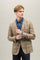 Beige Linen Check K-Jacket