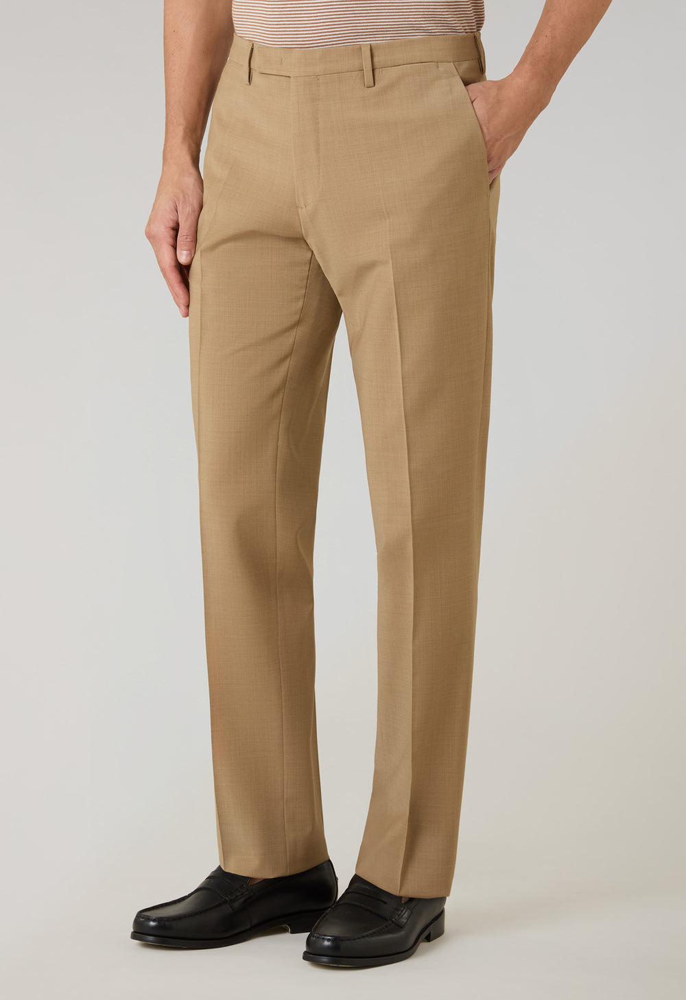 Camel Stretch Wool K-Suit
