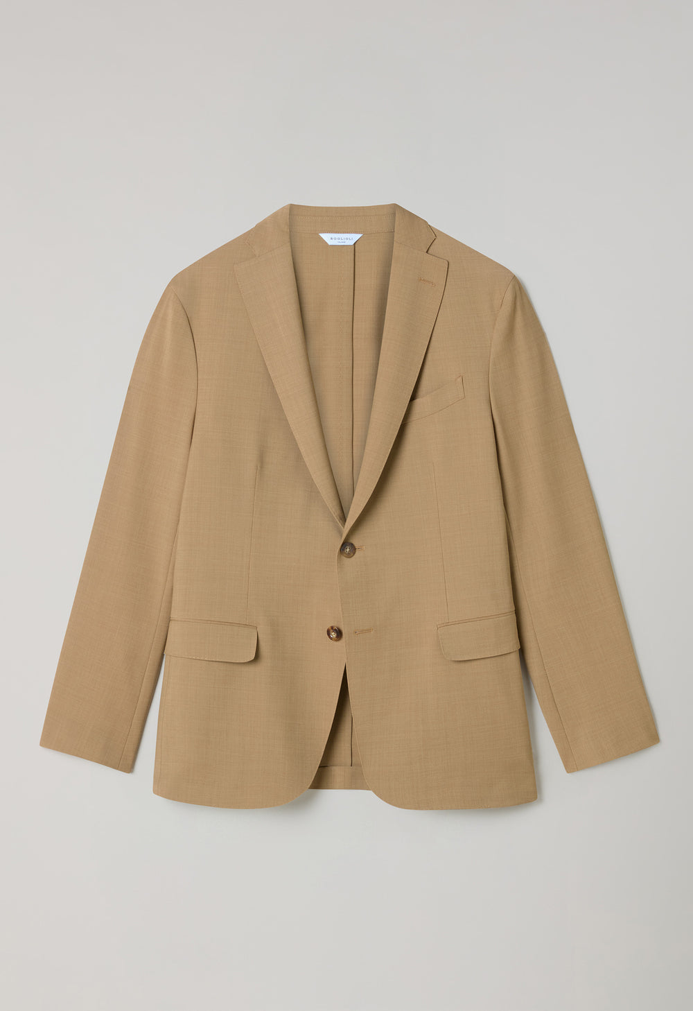 Camel Stretch Wool K-Suit