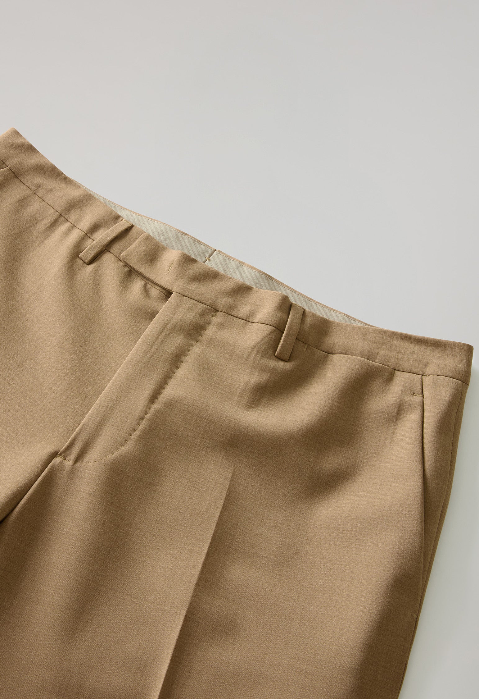 Camel Stretch Wool K-Suit