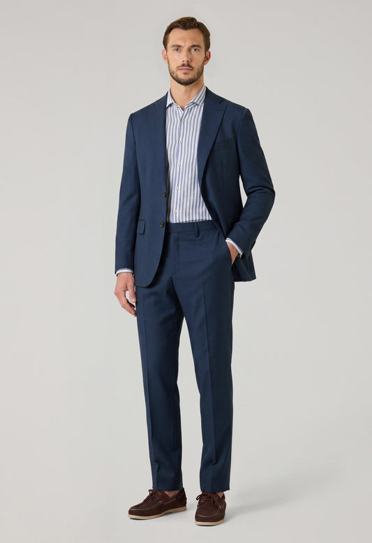 Blue Wool Structured K-Suit