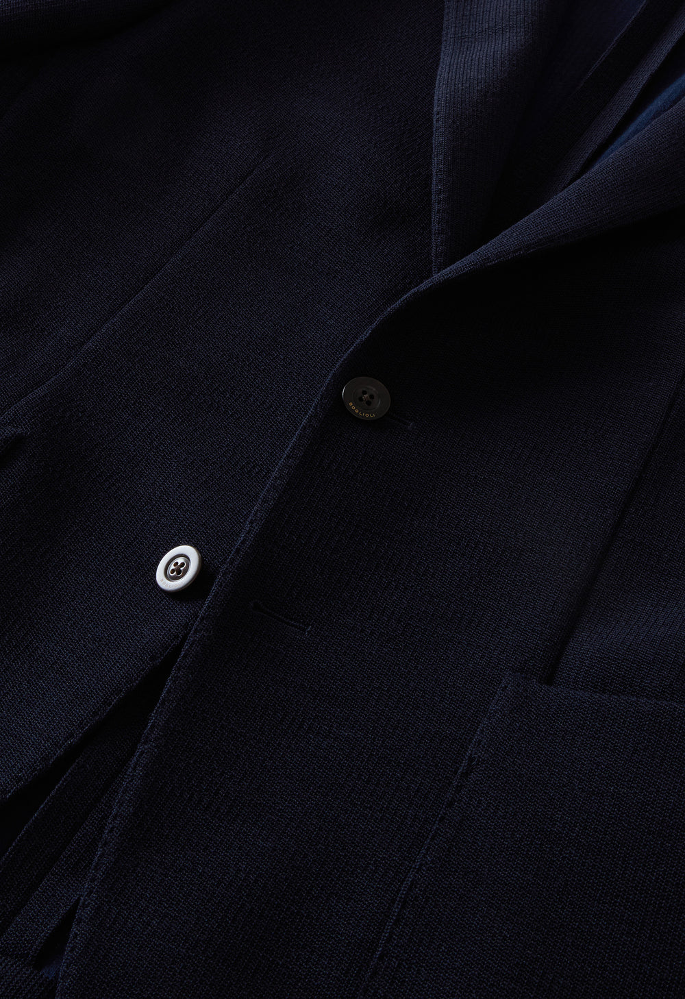 Blue Knitted Jersey K-Jacket