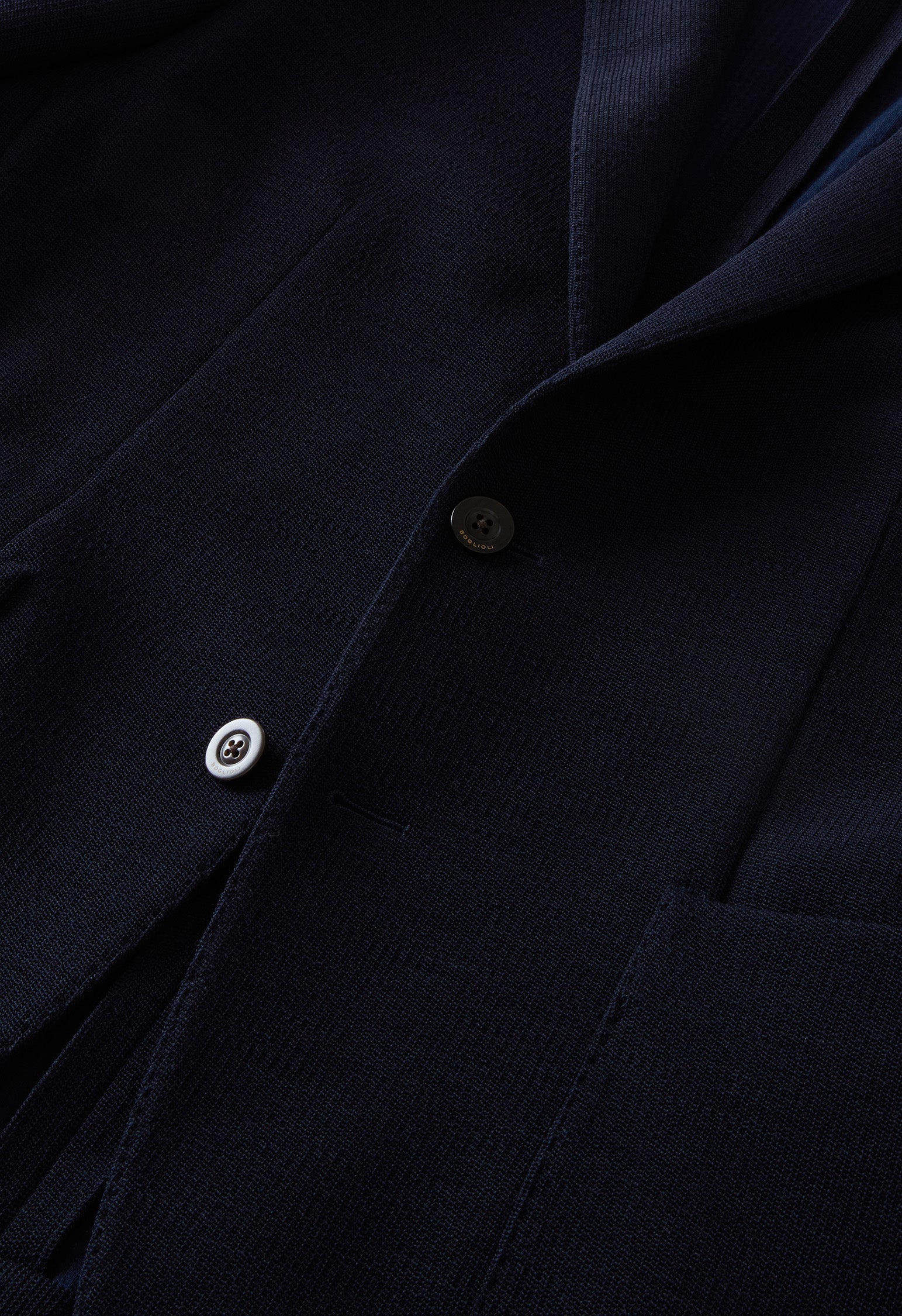 Blue Knitted Jersey K-Jacket