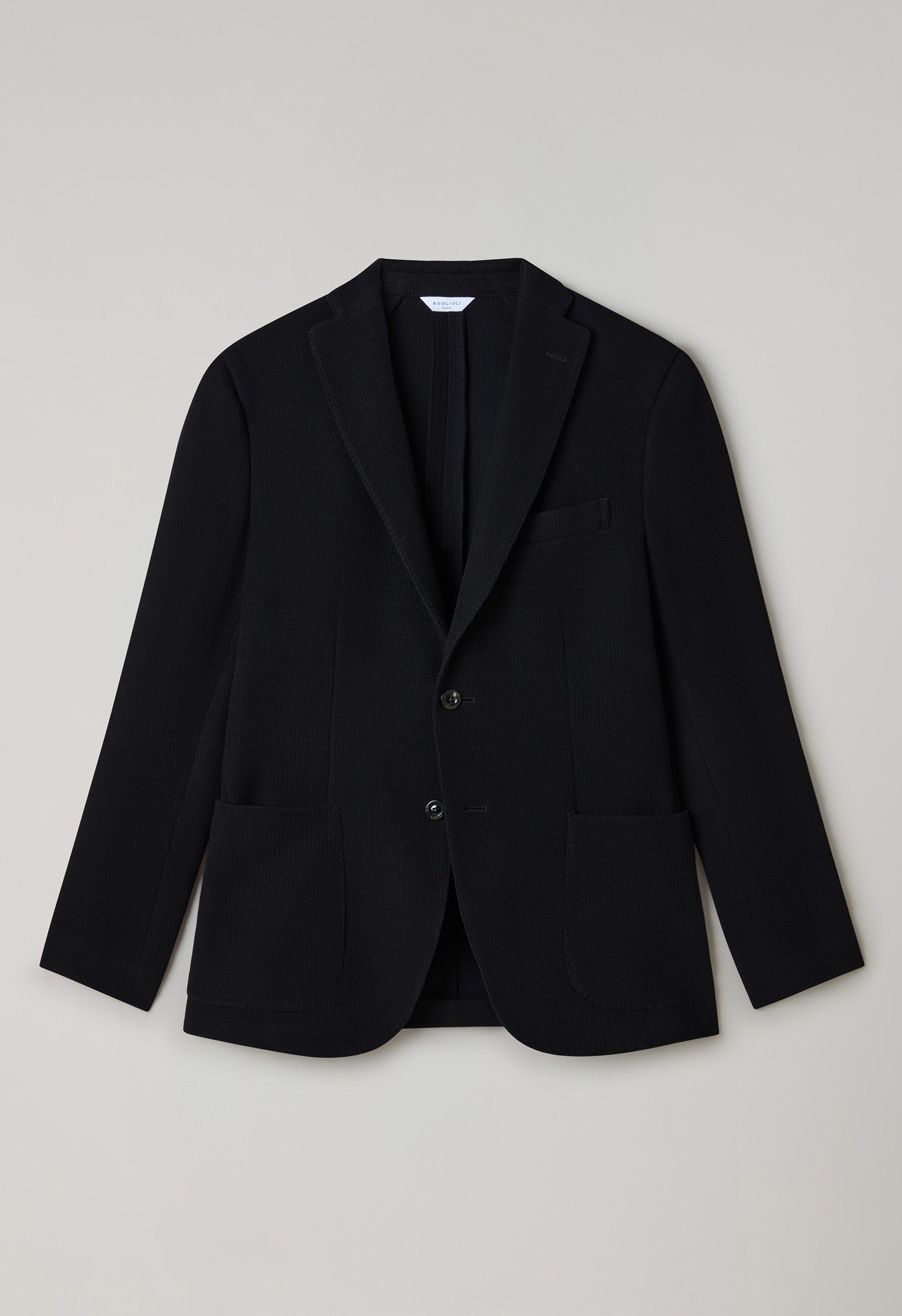 Schwarze K-Jacket aus Strickjersey