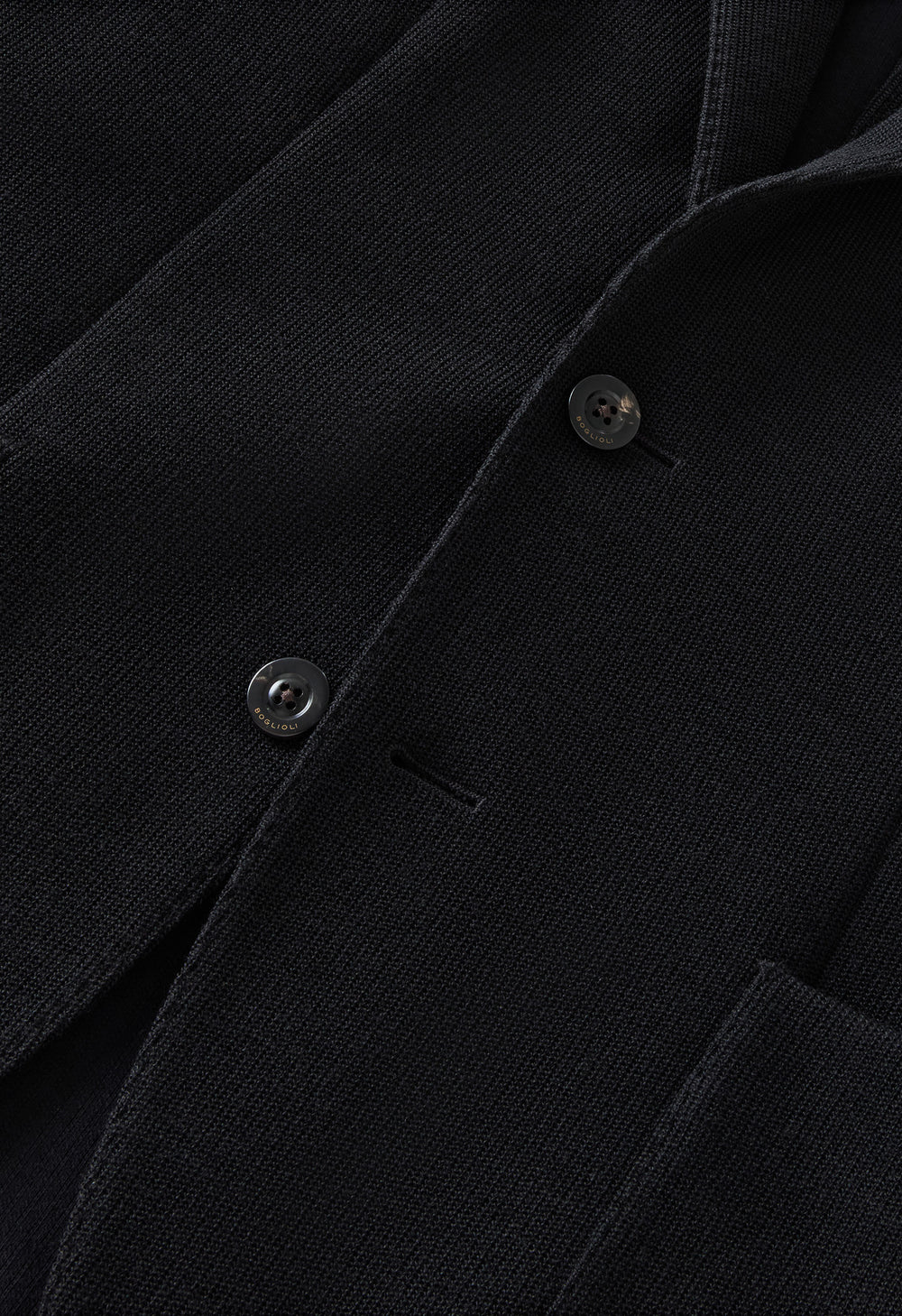 Schwarze K-Jacket aus Strickjersey