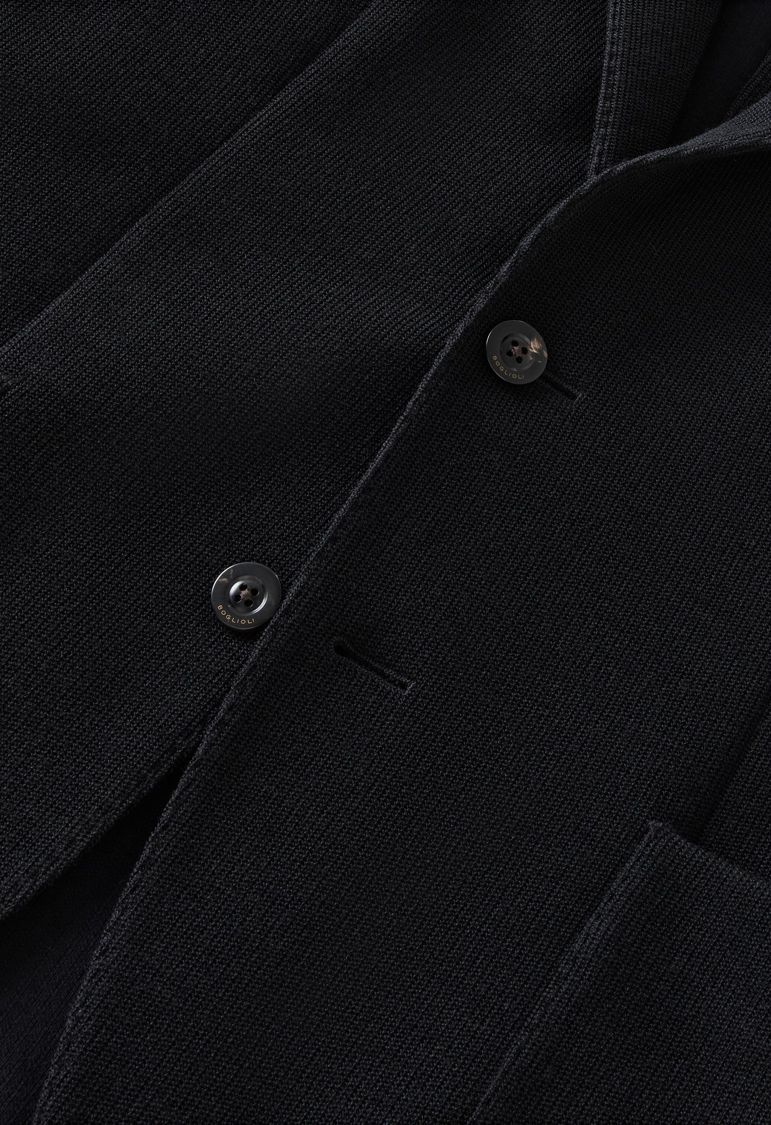 Schwarze K-Jacket aus Strickjersey