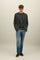 K-Jacket in jersey di lana leggera verde scuro
