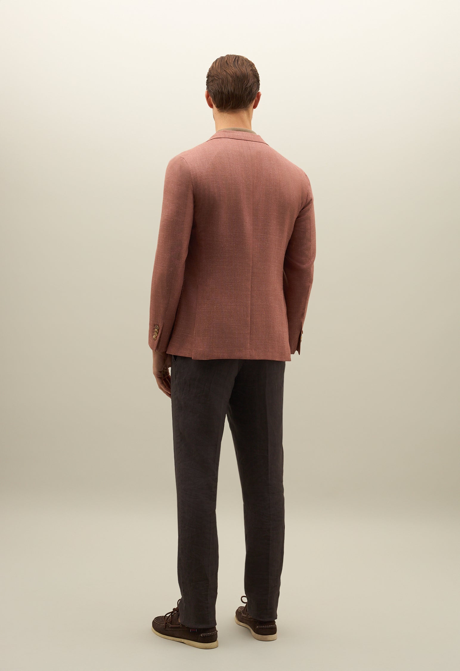 K-Jacket in lana seta e lino rosa