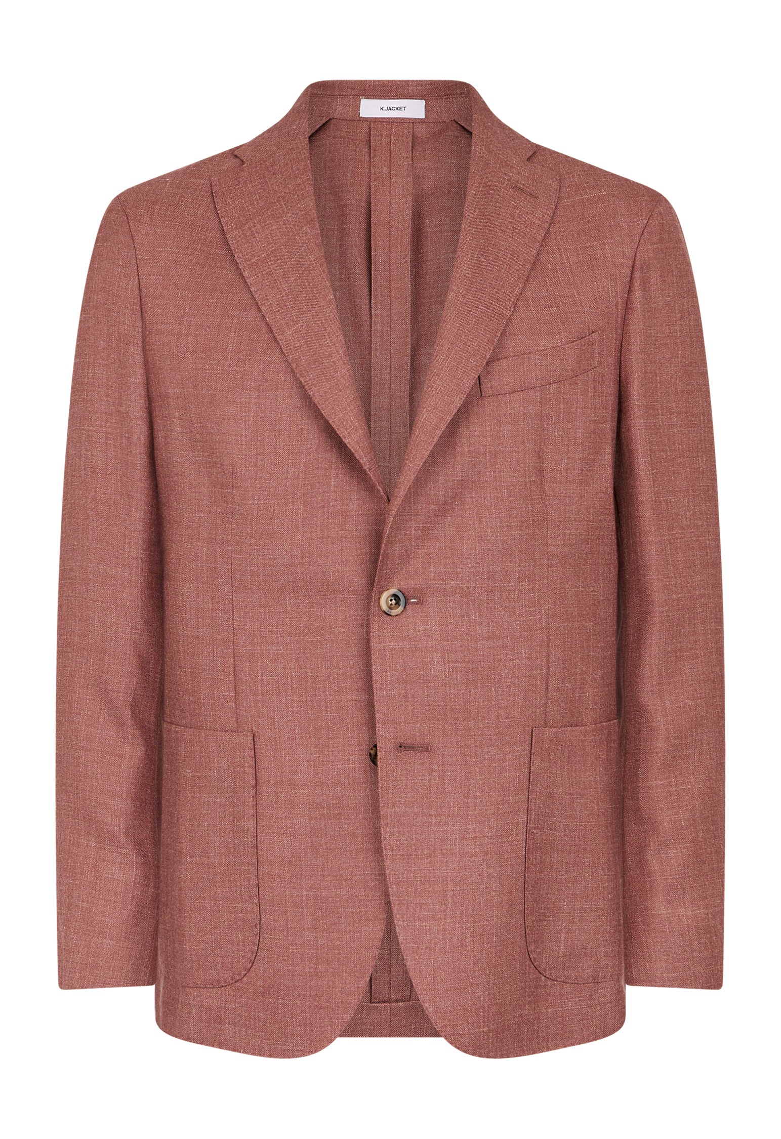 K-Jacket in lana seta e lino rosa