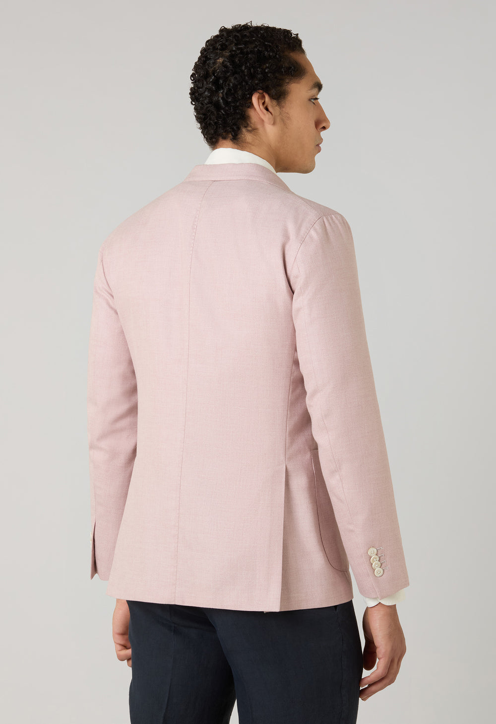 Pink Cotton Cashmere Silk K-Jacket