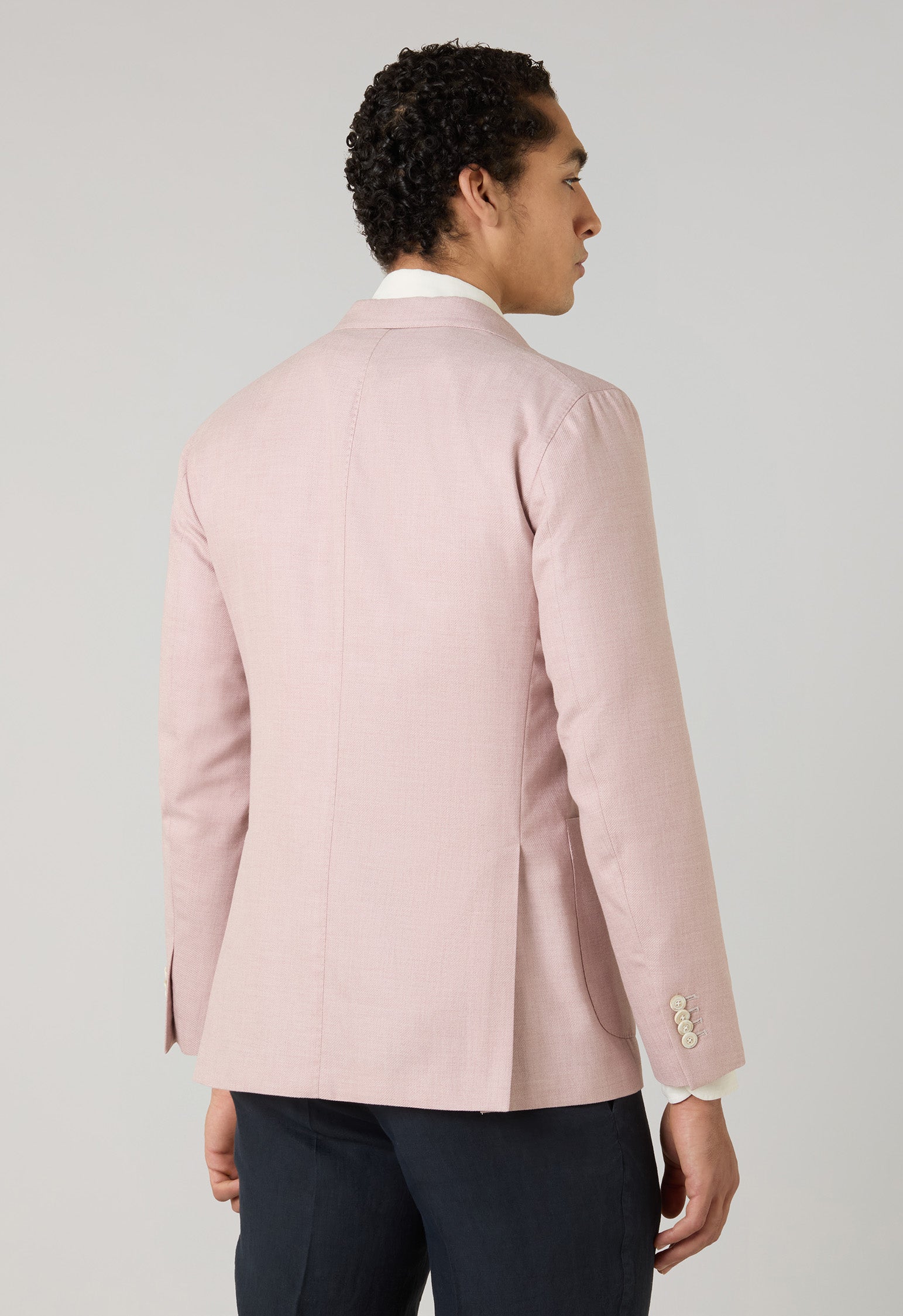 Pink Cotton Cashmere Silk K-Jacket