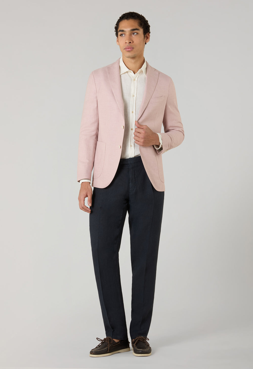 Pink Cotton Cashmere Silk K-Jacket