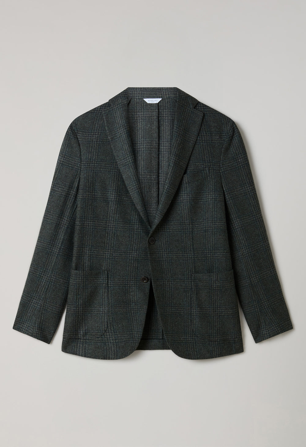 Green soft Flannel Prince of Wales K-Jacket