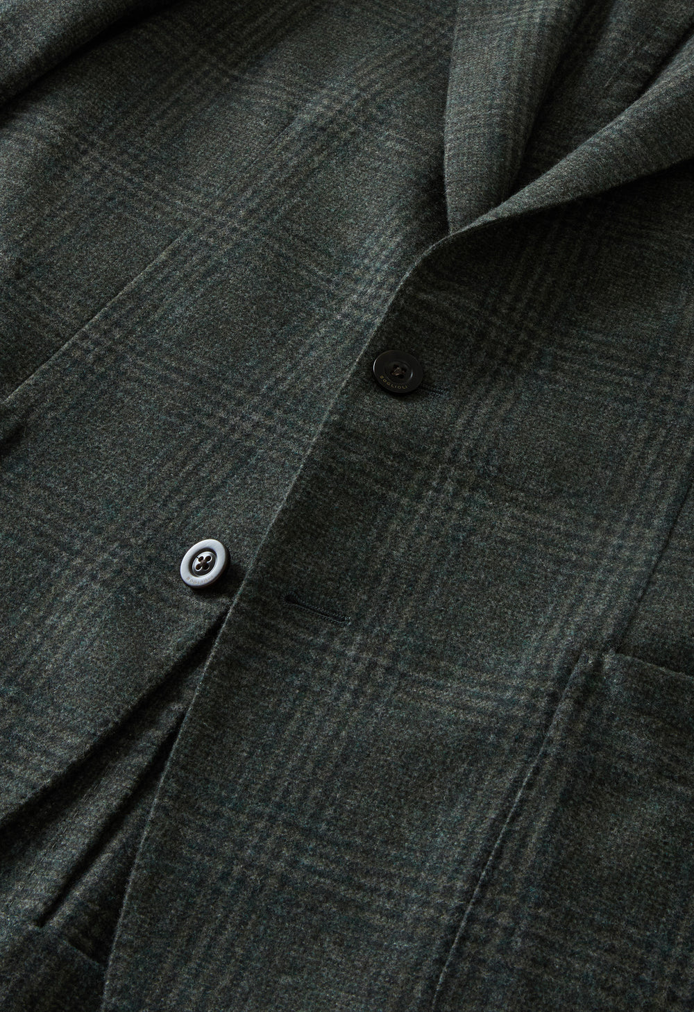 Green soft Flannel Prince of Wales K-Jacket