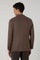 Mauve Garment Dyed Wool Herringbone K-Jacket