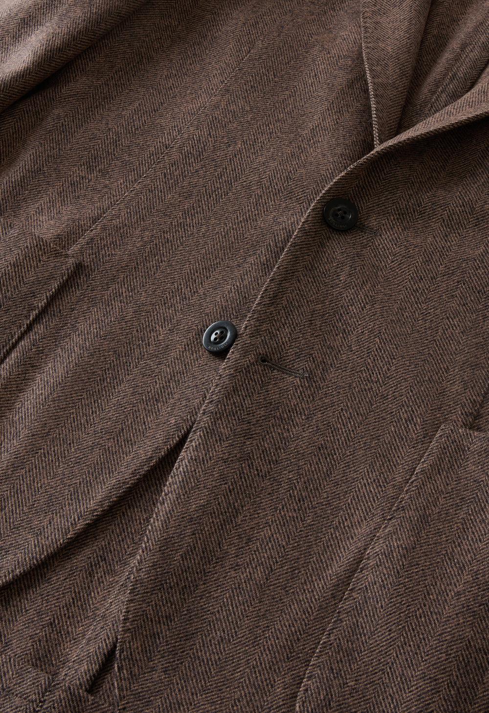 Mauve Garment Dyed Wool Herringbone K-Jacket
