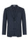 Blaue stückgefärbte K-Jacket aus Kaschmir-Seide