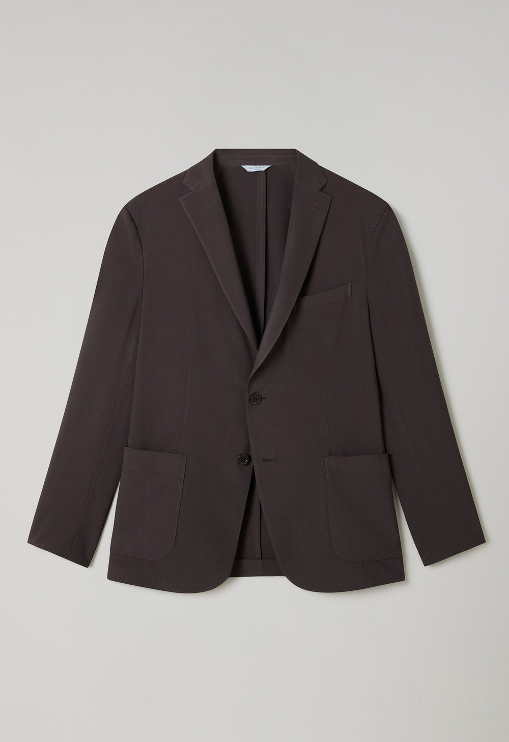 Braune K-Jacket aus High-Performance-Wolle