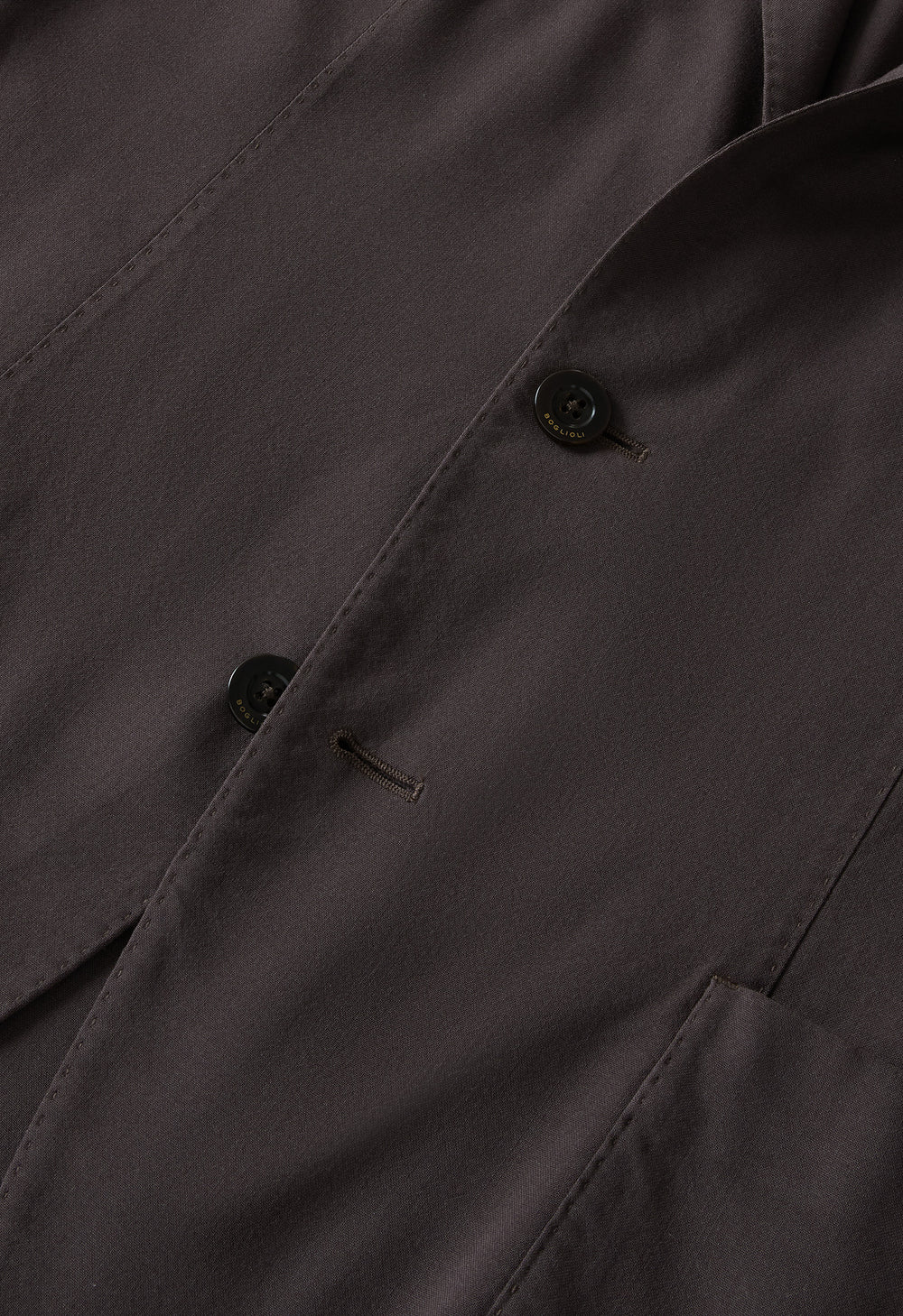 Braune K-Jacket aus High-Performance-Wolle