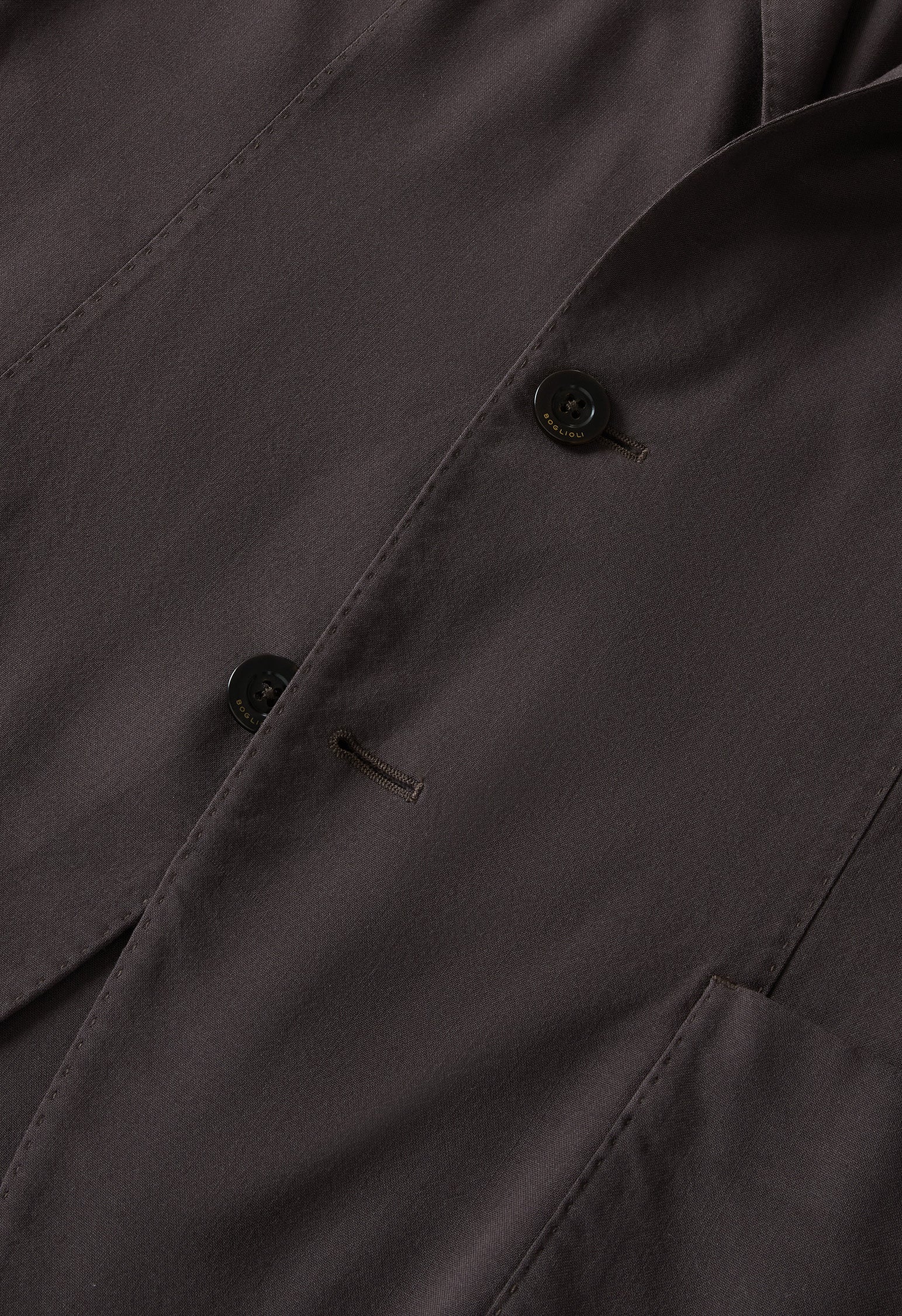 Braune K-Jacket aus High-Performance-Wolle