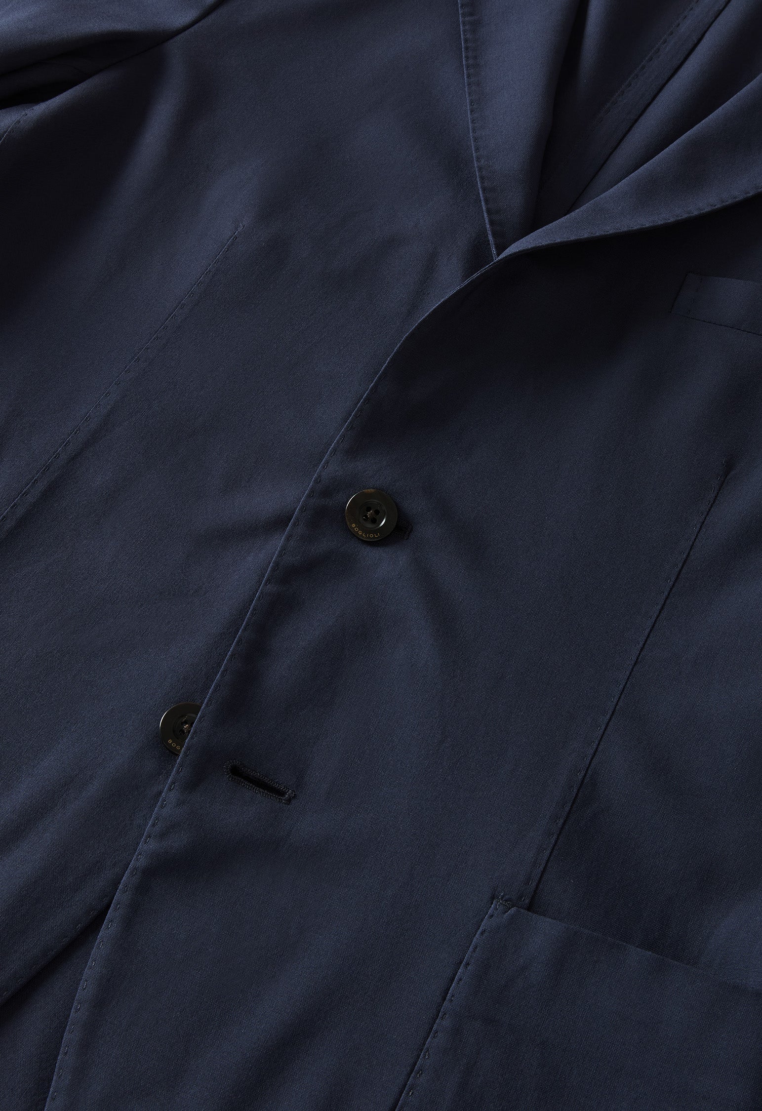 Blaue K-Jacket aus High-Performance-Wolle