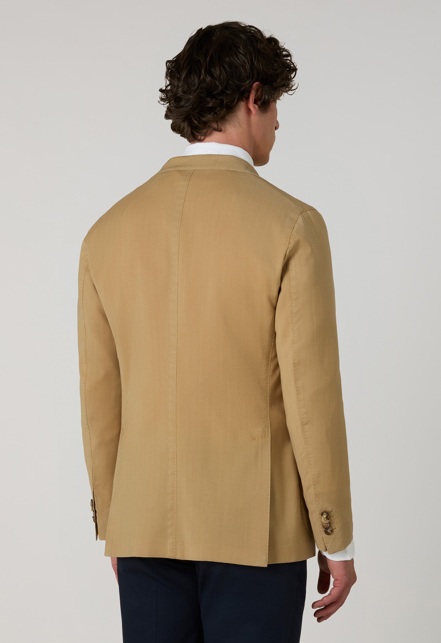 K-Jacket in lana e cashmere High Performance beige