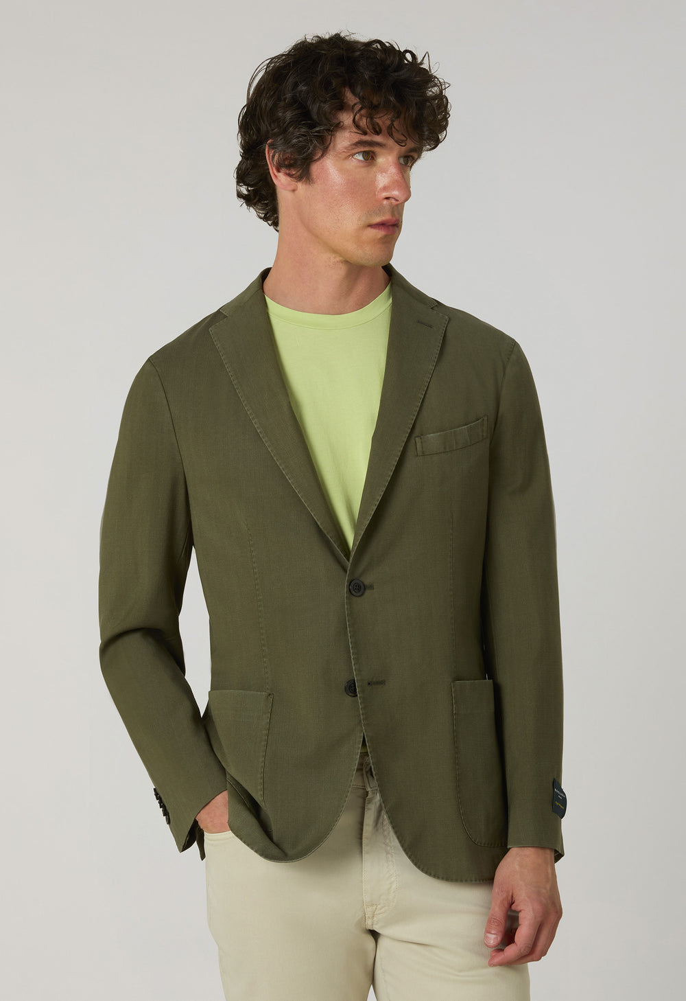 Green High Performance Wool Cashmere K-Jacket