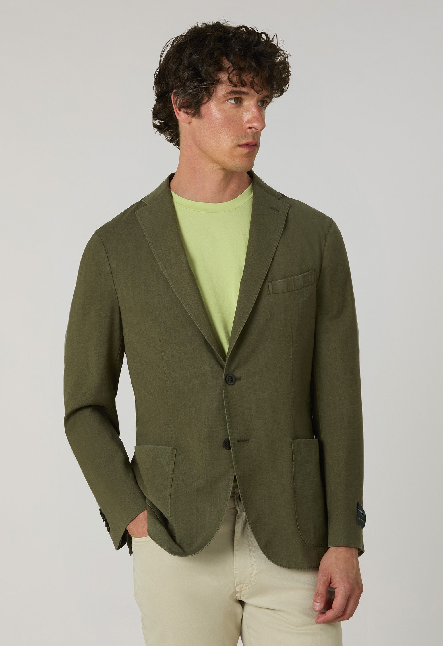 Green High Performance Wool Cashmere K-Jacket
