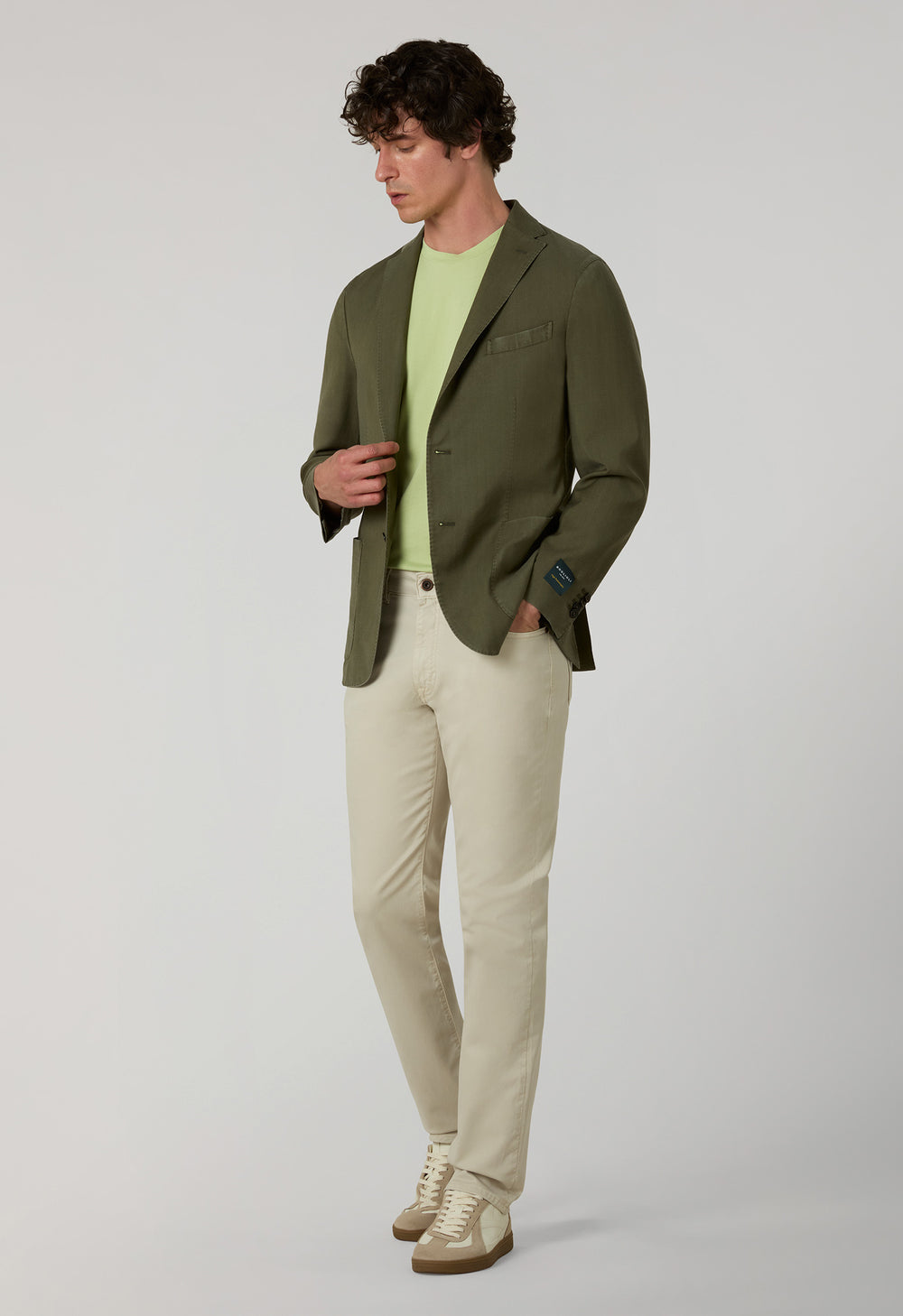 Green High Performance Wool Cashmere K-Jacket