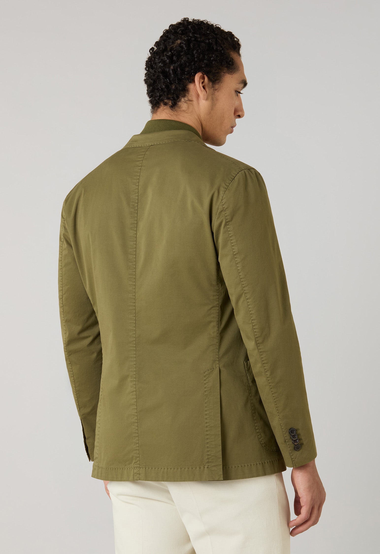 Green Garment Dyed Supima Cotton K-Jacket