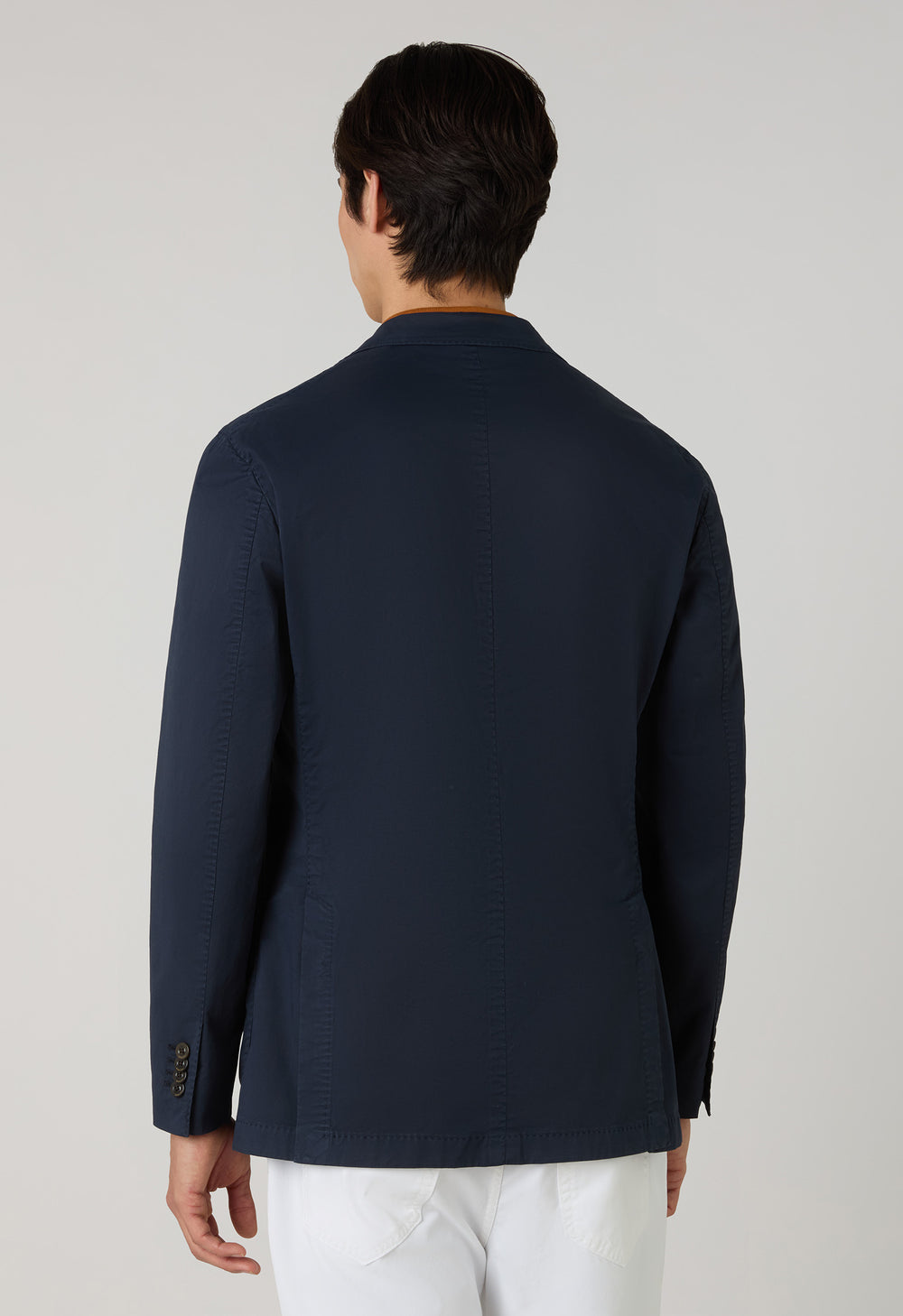 K-Jacket in cotone tinto in capo blu