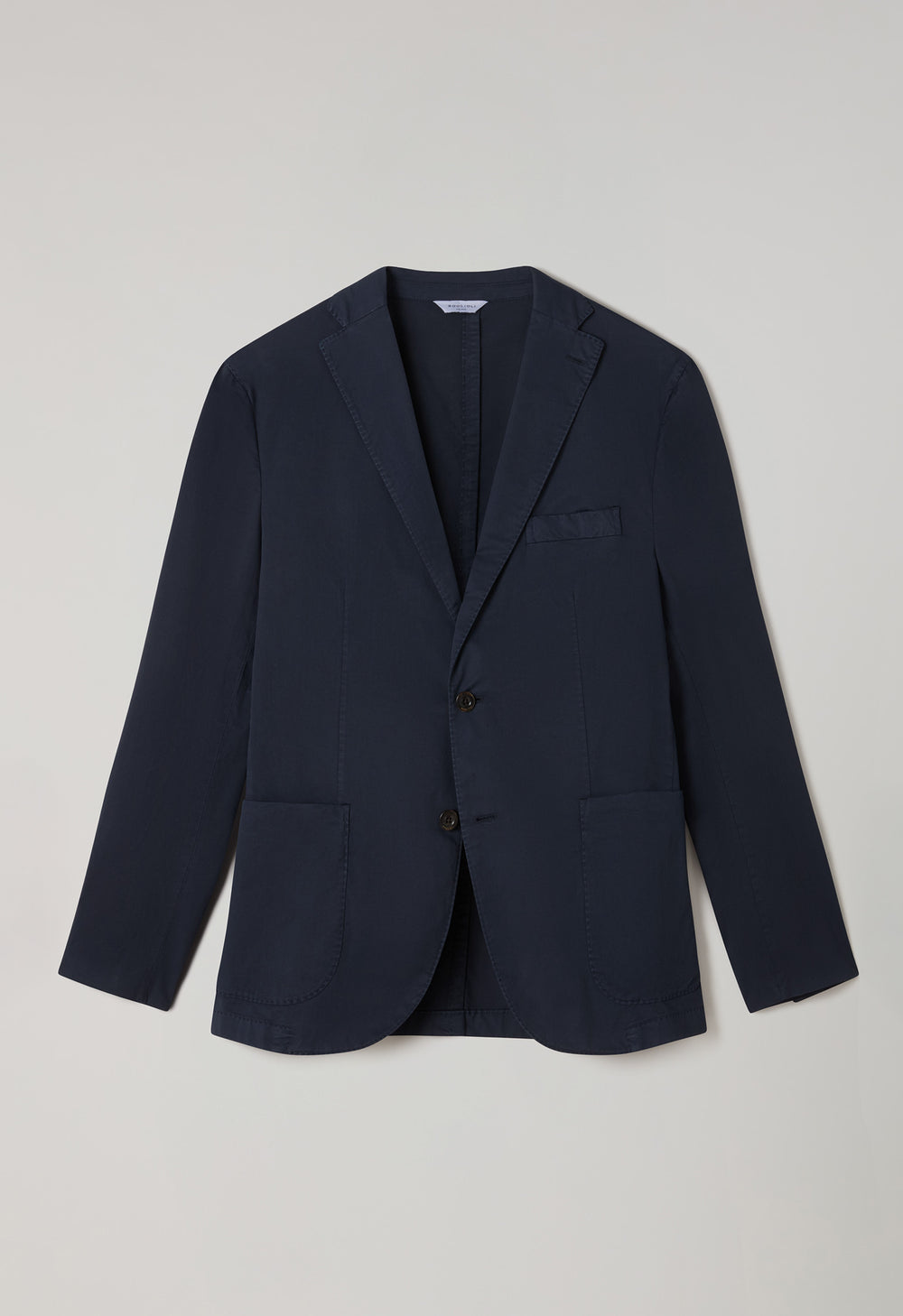 K-Jacket in cotone tinto in capo blu
