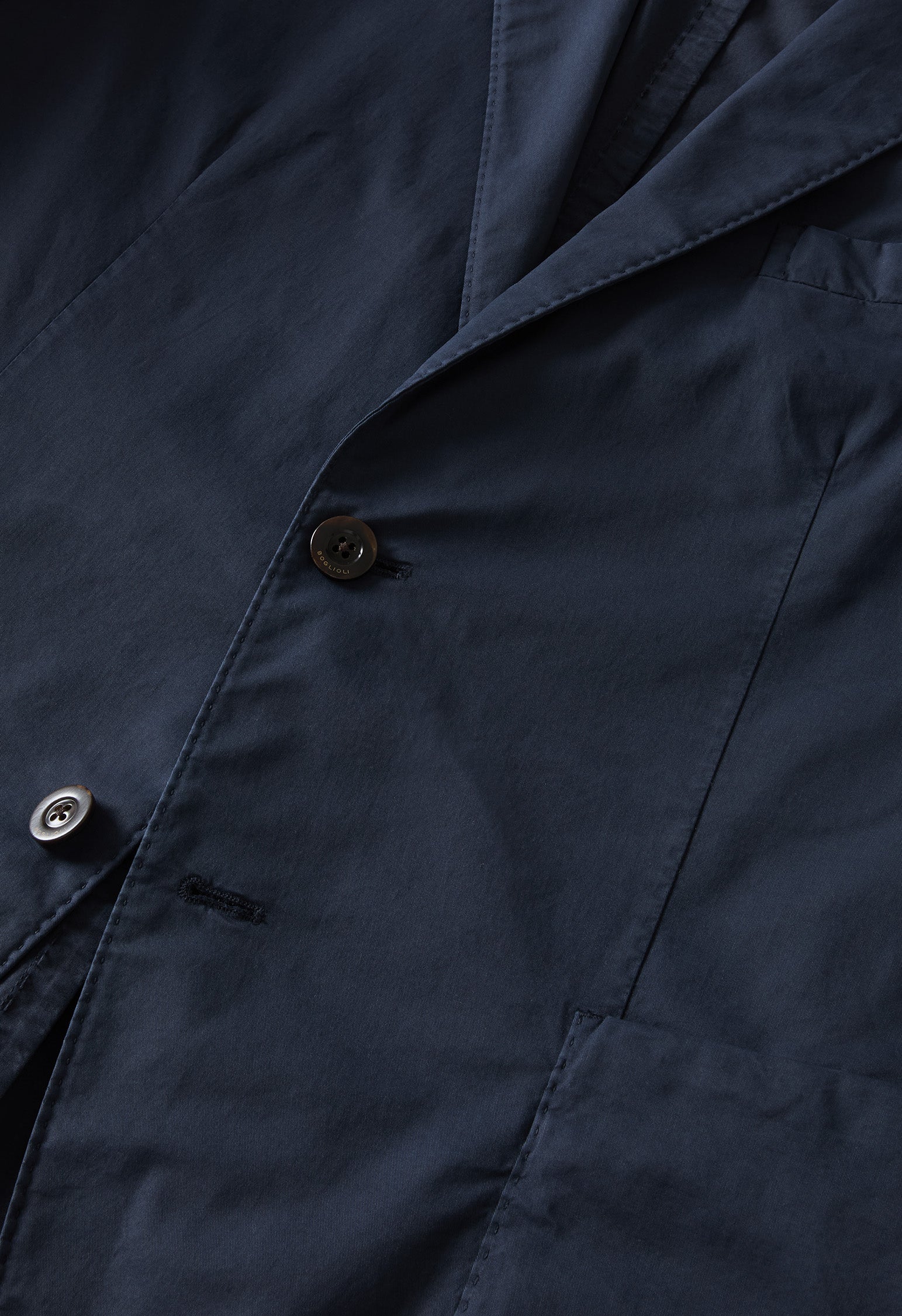 K-Jacket in cotone tinto in capo blu