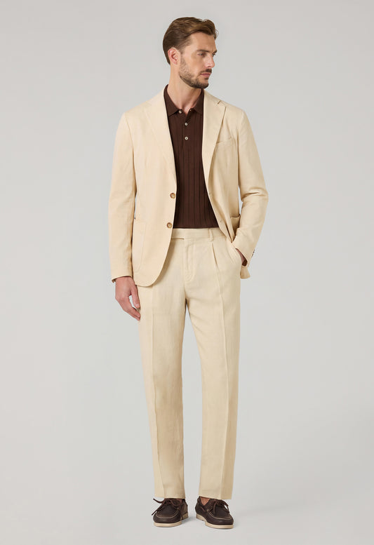 Cream Light Cotton Silk K-Suit