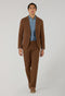 Abito K-Jacket in popeline tinto in capo marrone