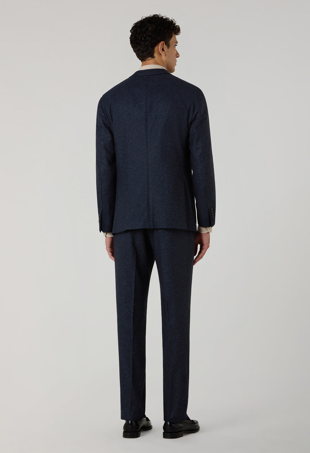 Blue blended Wool Silk K-Suit