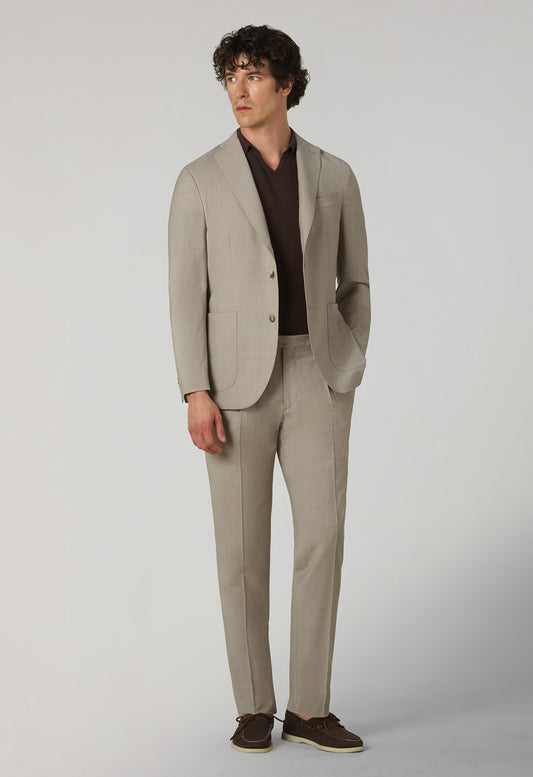 Beige Summer Wool K-Suit